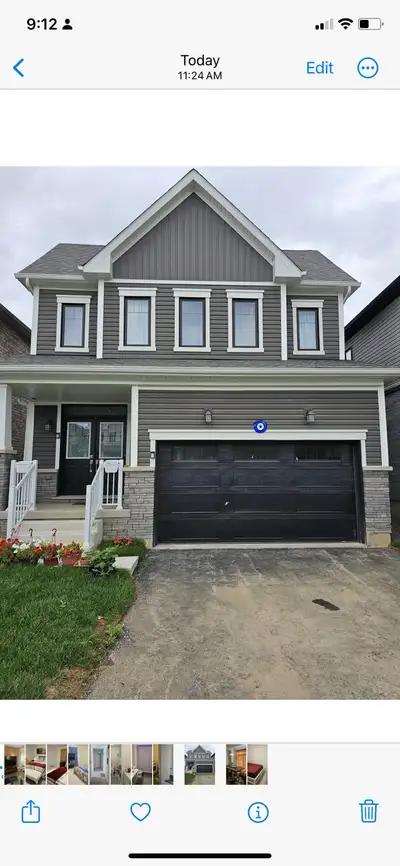 Master bedroom with attached washroom