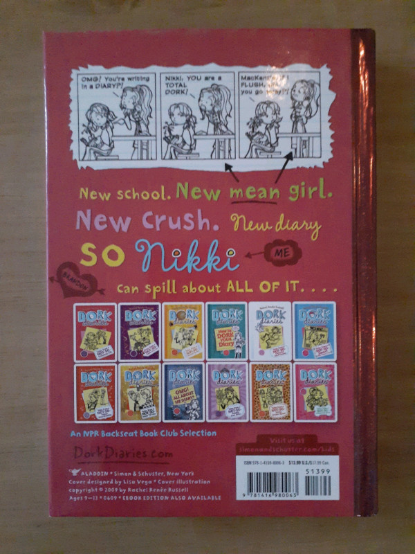 Livre Dork diaries en anglais neuf! dans Livres jeunesse et ados  à Laval/Rive Nord - Image 2