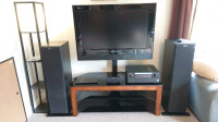 40" LCD TV And Wall Mount Style TV Stand