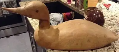 Hand carved decoy for sale, View more