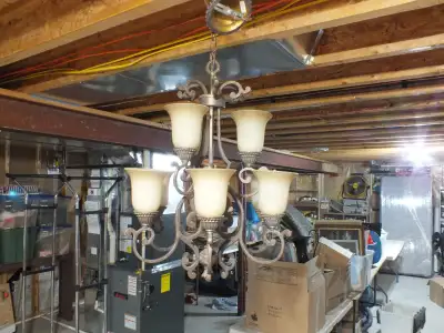 Beautiful bronze chandelier for dining room or other, View more