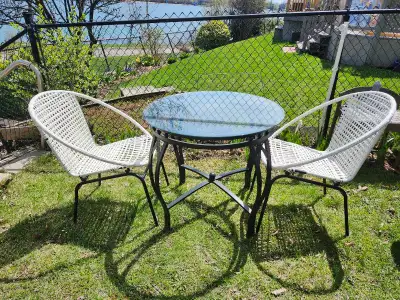 Bistro Set with 2 Chairs, View more