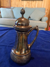 Gorgeous Antique Silver Plate Syrup Jug Meriden B Co REDUCED!