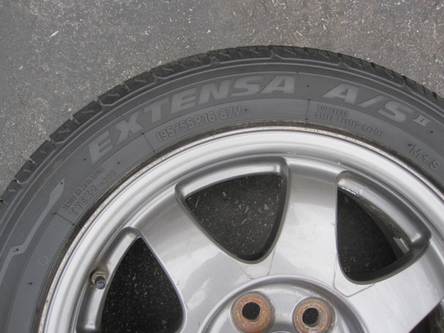 Nice Rims and Sporty Tires  195/55R16 87V for TOYOTA PRIUS. in Tires & Rims in Oshawa / Durham Region - Image 3