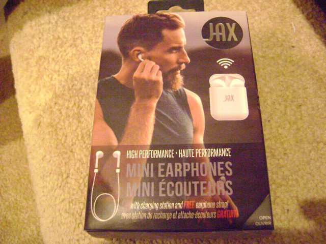 JAX Mini Earphones Model i95 TWS Brand New in Unopened Box Cell