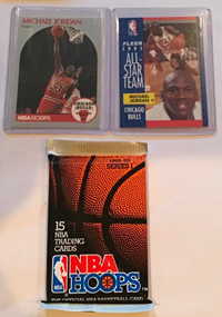 NBA GOAT Michael Jordan 2 Cards + Vintage Pack $15