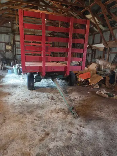 Selling my hay wagon, the wagon is in great shape only used a handful of times and stored inside for...