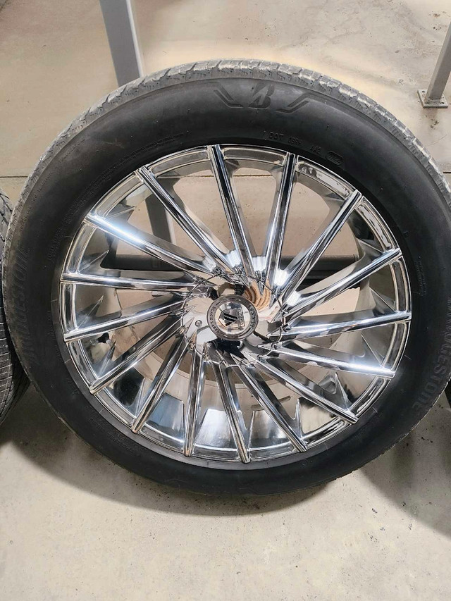 22" Asante black label wheels and tires  in Tires & Rims in Leamington
