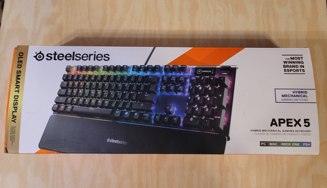 SteelSeries Apex 5 Backlit Hybrid Mechanical Gaming Keyboard in Mice, Keyboards & Webcams in Mississauga / Peel Region - Image 3