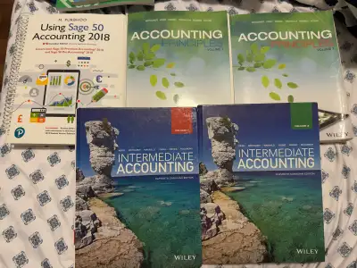 Selling a set of accounting textbooks in good condition. Perfect for university students studying ac...