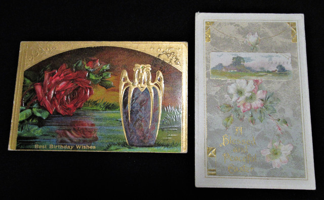 Seven Vintage Greeting Postcards from Early 1900's in Arts & Collectibles in Edmonton - Image 4