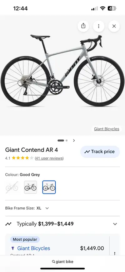 Giant contender Ar4 bicycle ( bike) , View more