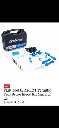 Park Tool BKM-1.2 Disc Brake Bleed Kit Shimano Campagnolo Tektro