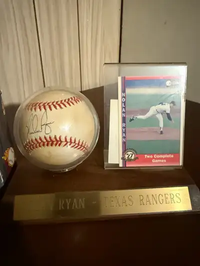 Nolan Ryan Signed Baseball, View more