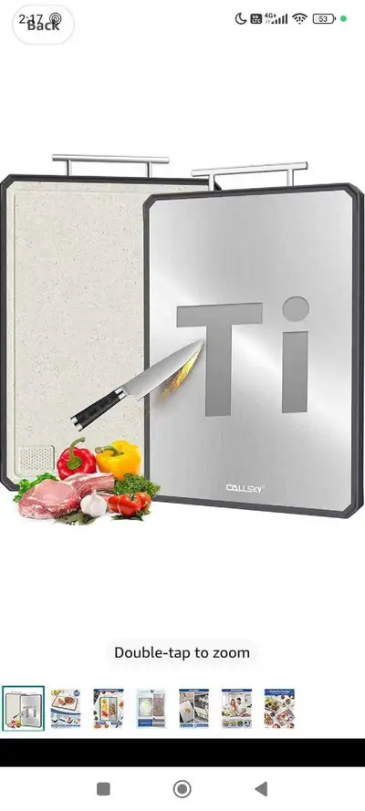 Titanium Cutting Board, Double Sided Cutting Boards with Juice, View more