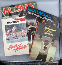 3 Vintage  Hockey Books-Hockey, Heroes of Hockey, & Here's Howe