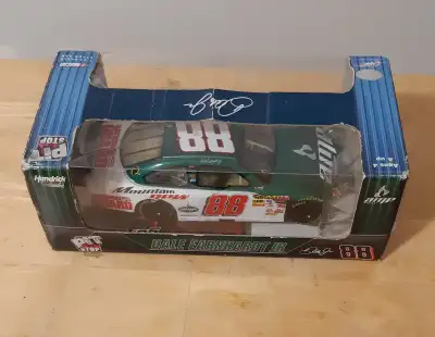 A model car of Dale Earnhardt Jr brand new still in its box makes a good collectable. $20 you can te...