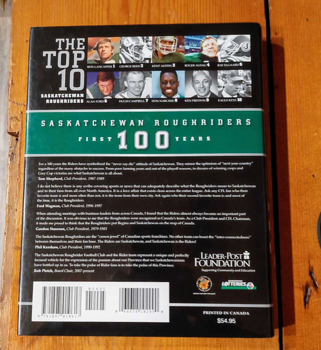 Saskatchewan Roughriders first 100 years signed copy in Arts & Collectibles in Leamington - Image 2