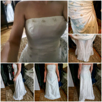 WEDDING GOWN- SIZE SMALL/MEDIUM