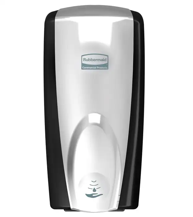 New Rubbermaid Commercial Auto Foam Soap Dispenser, Black/Chrome