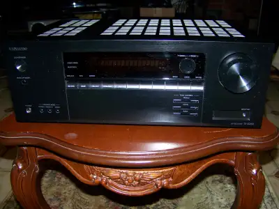 Onkyo TX-SR393 5.2 Channel Home Theatre AV Receiver drives massive 155 Watts (80W RMS) of powerful s...