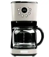 HADEN 12 Cup Capacity Retro Style Programmable Coffee Maker NEW
