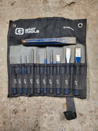 Ensemble de poinçons,  chasse-goupille, etc Gray Tools