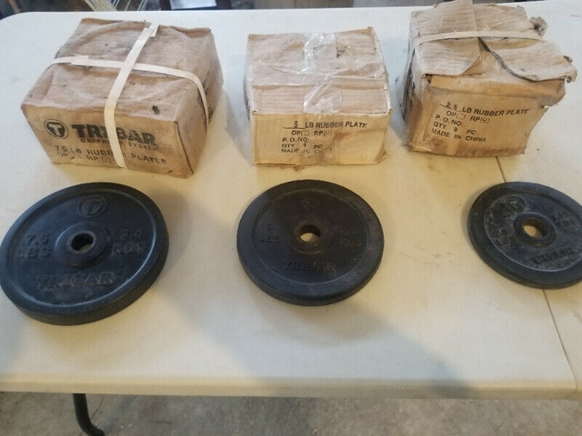 Various weight plates and dumbbells for $1 per pound  in Exercise Equipment in City of Toronto