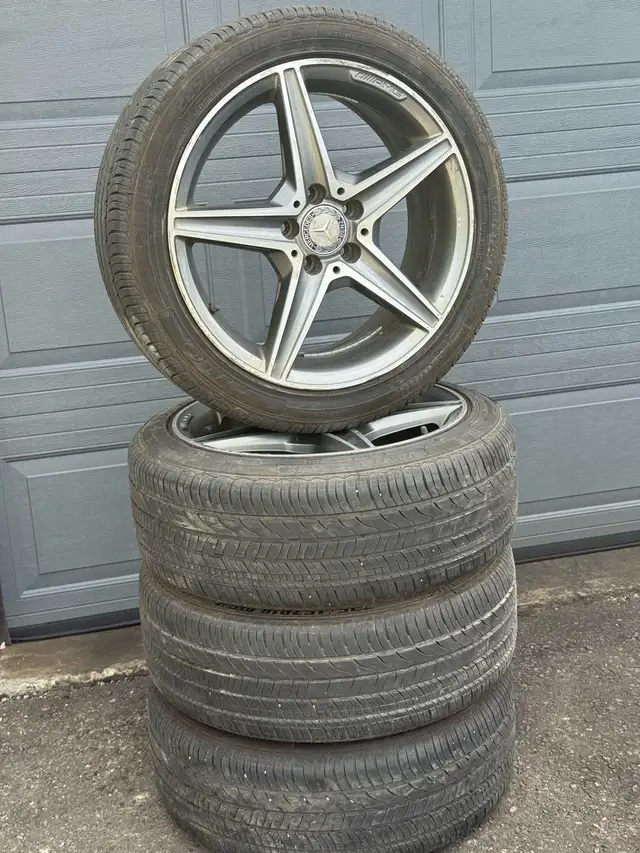 Mercedes C-Class All Season Tires on Rims 225 45 R18 AMG Wheels | Tires ...