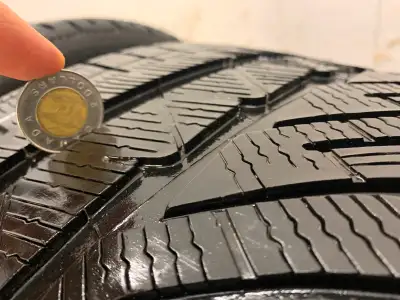 selling two used nice n clean high performance winter tires. No issue good condition. $150 each tire...