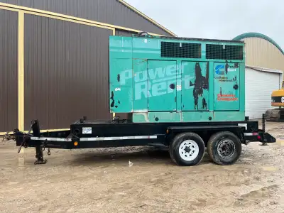 Runs good hundred kilowatt on a two axle trailer