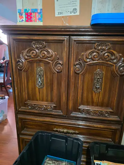 Armoire + 2 matching end tables, View more