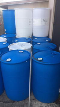 Barrels plastic 55 gallons make dock