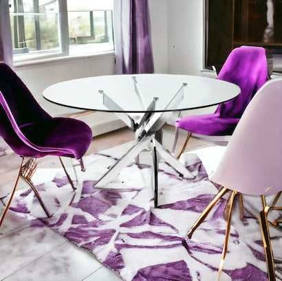 X Leg Round Glass Dining Table Great price  in Dining Tables & Sets in City of Toronto