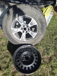 Tire and mag, plus steel rim