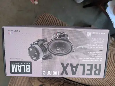 2 ohm100 mm coaxial speaker pair. Max power, 100 watts. Briefly used as tech put in new speakers ins...