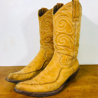 Roberto Cavalli vintage cowboy leather boots