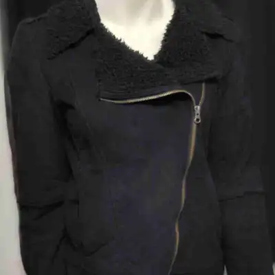 Ladies Faux Suede Fleece Lined Jacket (Small), View more