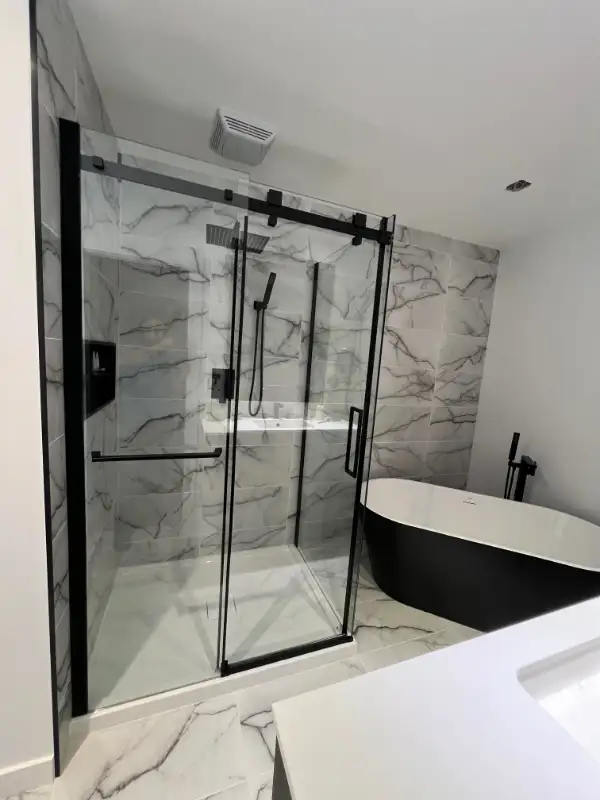 Installation portes de douche / Shower door installation in Windows, Doors & Trim in City of Montréal - Image 2