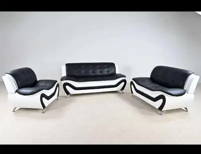 Contemporary Leather 3-Piece Sofa Bundle with Free Delivery , View more