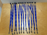 Lot of 12 lanyards with clip ends.  Manitoba Hydro