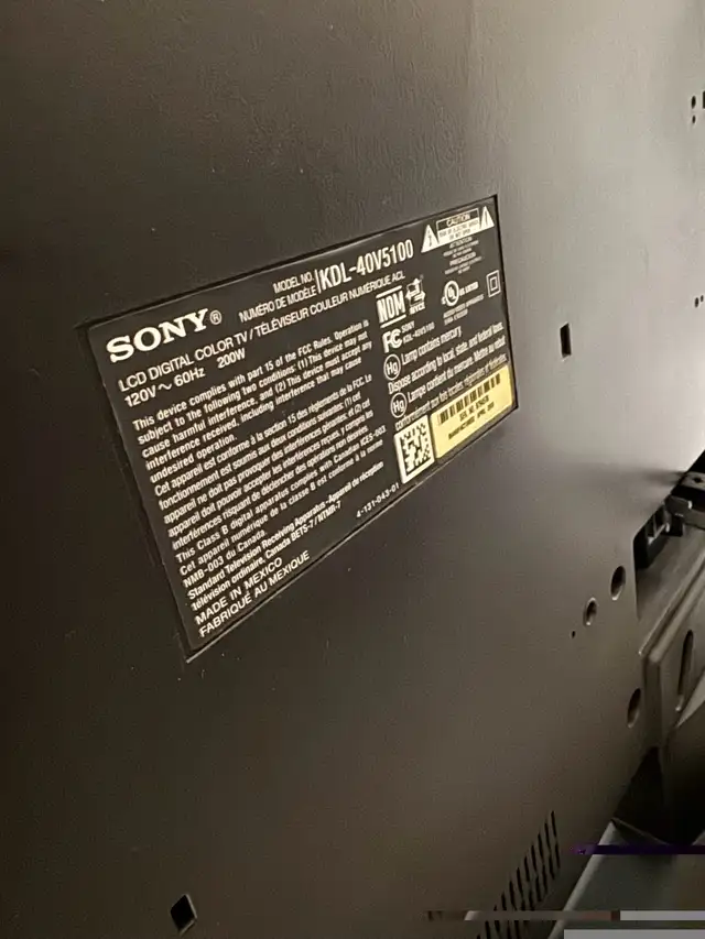 Sony 40in 1080p FHD LCD TV 120hz KDL-40V5100 in TVs in Ottawa - Image 8