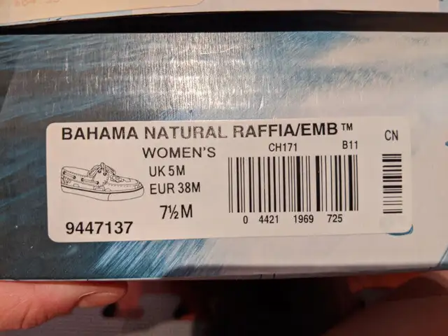 Sperry Bahama Natural Raffia Woven Shoes - Size 7.5 in Women's - Shoes in Markham / York Region - Image 5