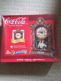 Coca cola clock puzzle sealed 