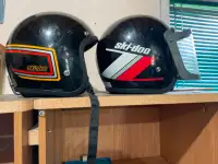 Vintage Skidoo helmets