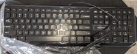 Brand New computer keyboard, used mouse