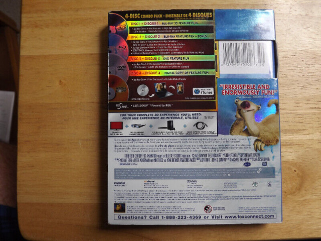 FS: "Ice Age: Dawn of the Dinosaurs" BLU-RAY 3D + BLU-RAY + DVD in CDs, DVDs & Blu-ray in London - Image 2
