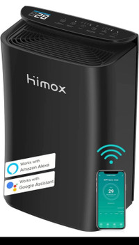 HIMOX Air Purifiers for Home Large Room, Smart WiFi and PM2.5 Mo