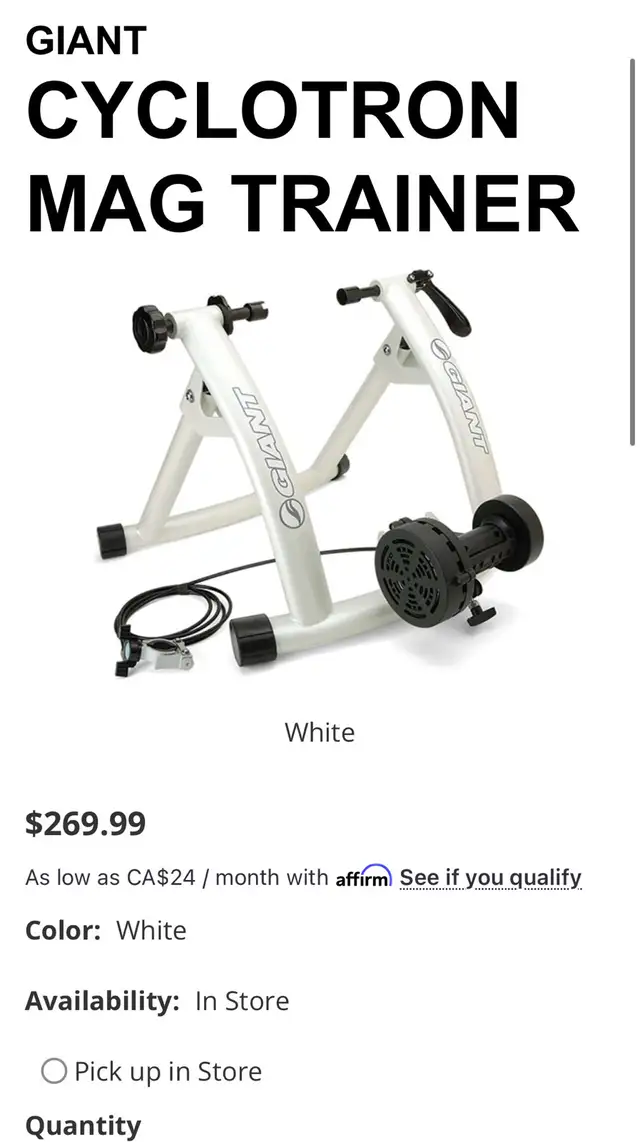 Giant Cyclotron Mag Trainer for Indoor Cycling in Other in Ottawa - Image 5