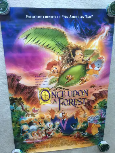 1993 “Once Upon A Forest” Movie Theatre Poster - 27" x 39¾"